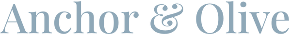 Logo of 'Anchor & Olive' on a white background
